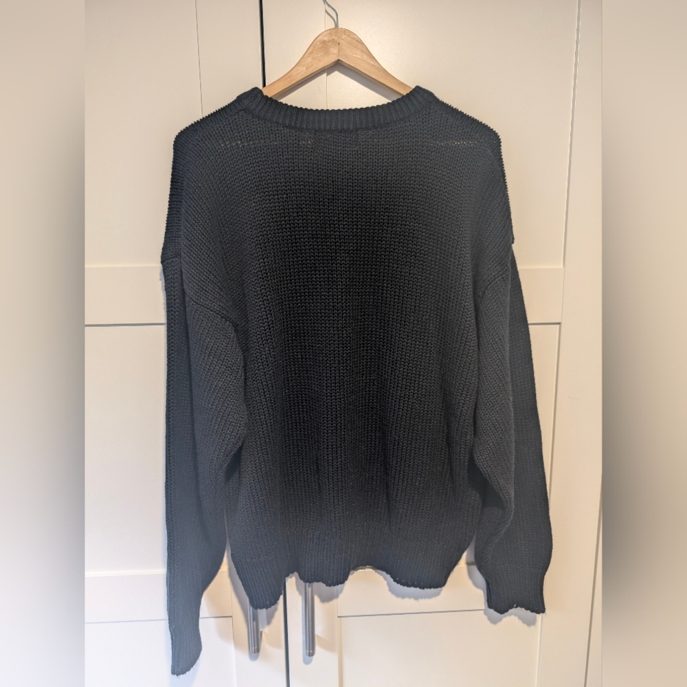 Vintage Givenchy Monsieur 1980s Wool-Blend Luxury Logo Sweater -L- - Picture 5 of 10